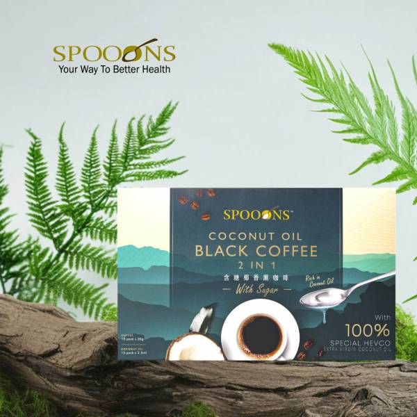 含糖椰香黑咖啡 Spoons Coconut Oil Black Coffee (with sugar)
