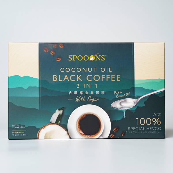 Spoons椰香多酚黑咖啡二合一（含糖）