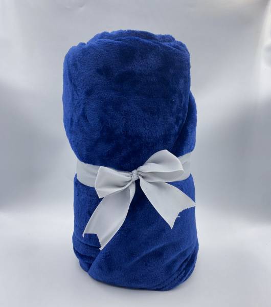Coral Fleece Velvet Blanket (Dark Blue)