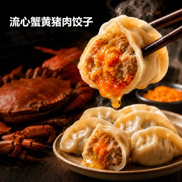 流心蟹黄猪肉饺子 410gm 20粒